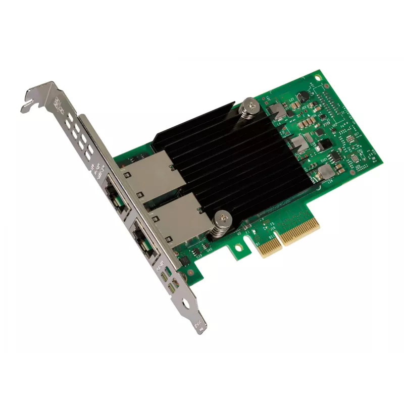 Intel Ethernet Converged Network Adapter X550-T2 - Adattatore di rete - PCIe 3.0 x4 Low-Profile - 10Gb Ethernet x 2 (X550T2BLK)