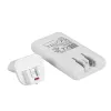Akyga AK-CH-31 caricabatterie USB GaN piatto 65 W, USB-C PD + USB-A, bianco