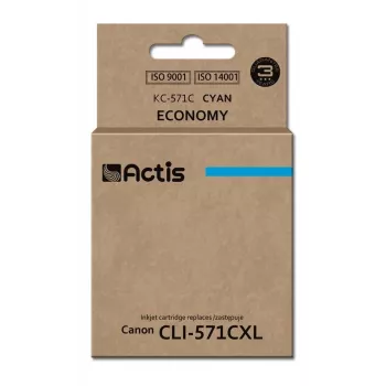 Inchiostro Actis KC-571C (sostituto per Canon CLI-571C; standard; 12 ml; ciano)