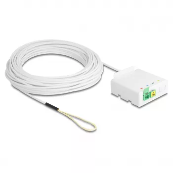 DELOCK Scatola di connessione in fibra ottica 2 x SC/APC simplex con set cavo drop G.657.A1 da 30 m