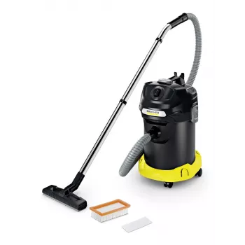 Aspirapolvere a secco Karcher AD 4 Premium — 17 l, 600 W, senza sacchetto, tubo metallico, tubo cromato