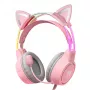 Cuffie Onikuma X15Pro cuffie gaming rosa orecchie di gatto