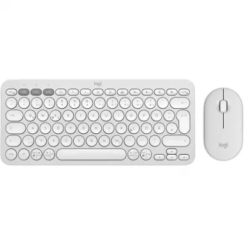 Logitech Pebble 2 Combo Set, bianco, wireless, tedesco, 920-012204