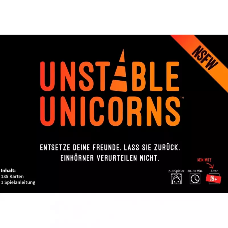 Unstable Unicorns NSFW, gioco di carte