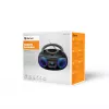 Denver TDB-212GR boombox DAB+ con lettore CD, DAB+/FM, Bluetooth, USB, AUX, grigio