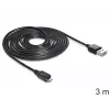 Cavo USB DeLOCK EASY-USB 2.0-A - USB 2.0 Micro-B 3 m