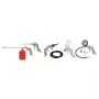 Set di utensili ad aria compressa STANLEY 9045718STN, 9 pezzi, utensili in metallo, tubo a spirale 5 m, max. 20 bar