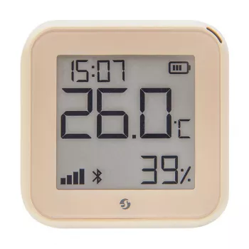Sensore di temperatura e umidità Shelly H&T Gen3 WiFi – sensore ambientale wireless compatto (moka)