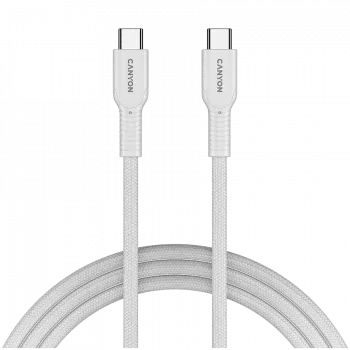 CANYON cavo OnWire 60CL C-C 60W COLOR intrecciato 1m bianco