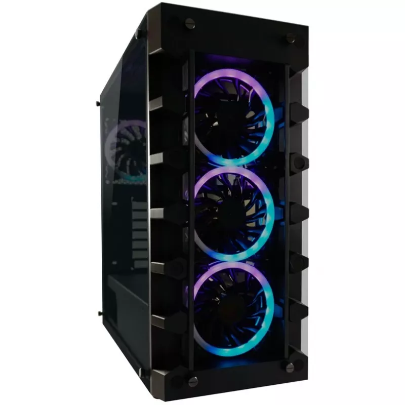 LC Power Gaming 709B Solar_System_X - Tower - ATX - senza alimentatore - nero - USB/Audio (LC-709B-ON)