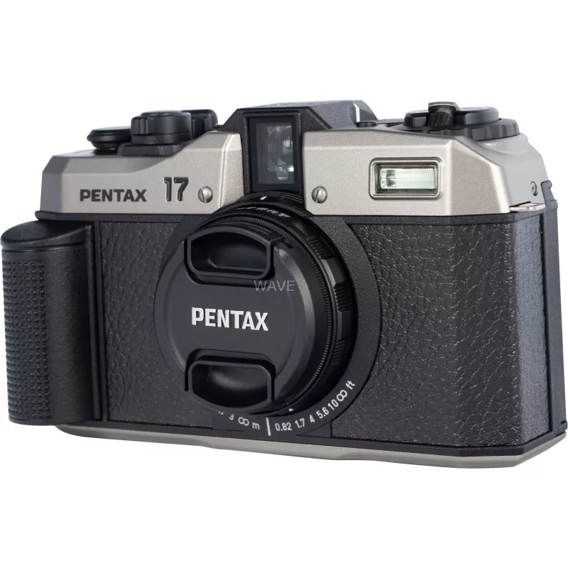 Pentax 17 fotocamera a pellicola, nero/argento