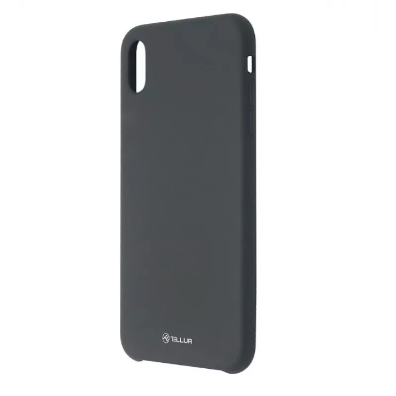 Custodia per cellulare Tellur Liquid Silicone per iPhone XS Max — nero
