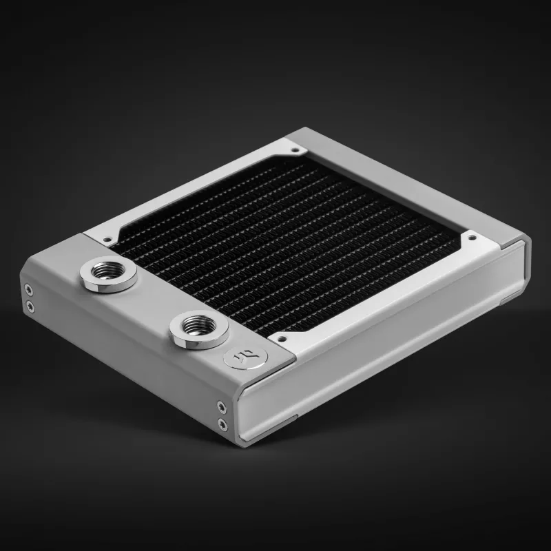 Radiatore EK Water Blocks ottone rame acciaio inox bianco