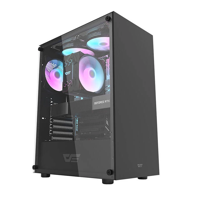Case per computer Darkflash DK100 (nero)