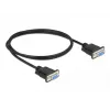 Cavo seriale DeLOCK 86608 nero 1m RS-232 Sub-D9