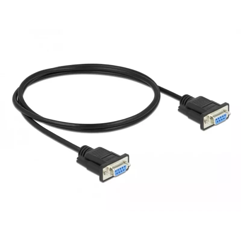 Cavo seriale DeLOCK 86608 nero 1m RS-232 Sub-D9