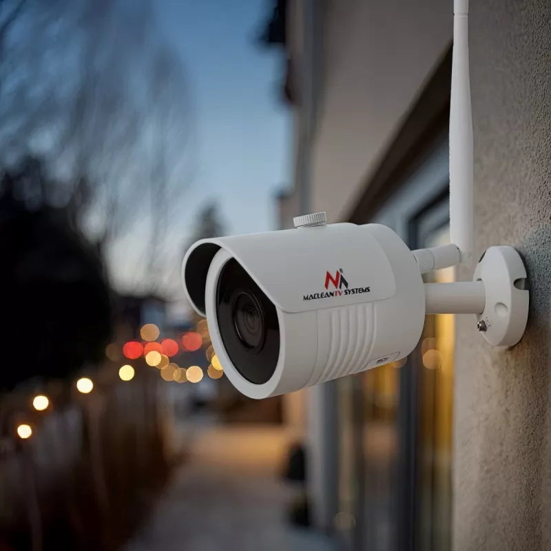Maclean telecamera IP IPC WiFi 5MPx esterno, a corno, CMOS 1/2.5, H.264/H.264+/H.265/H.265+/JPEG/AVI, Onvif, MCTV-516
