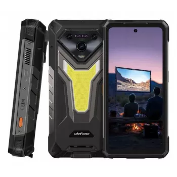 Smartphone UleFone Armor 34 Pro 5G Plus — 6,95 pollici 1080x2460, MediaTek Dimensity 7300, 16 GB RAM, 512 GB, tripla fotocamera 50 MP, 25500 mAh, Dual-SIM, Android 15, IP68/69K