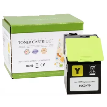 Compatibile Static-Control Lexmark 802HY (80C2HY0), giallo, 3000 pagine