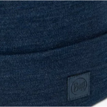 BUFF MERINO HEAVYWEIGHT BEANIE SOLID NIGHT blu