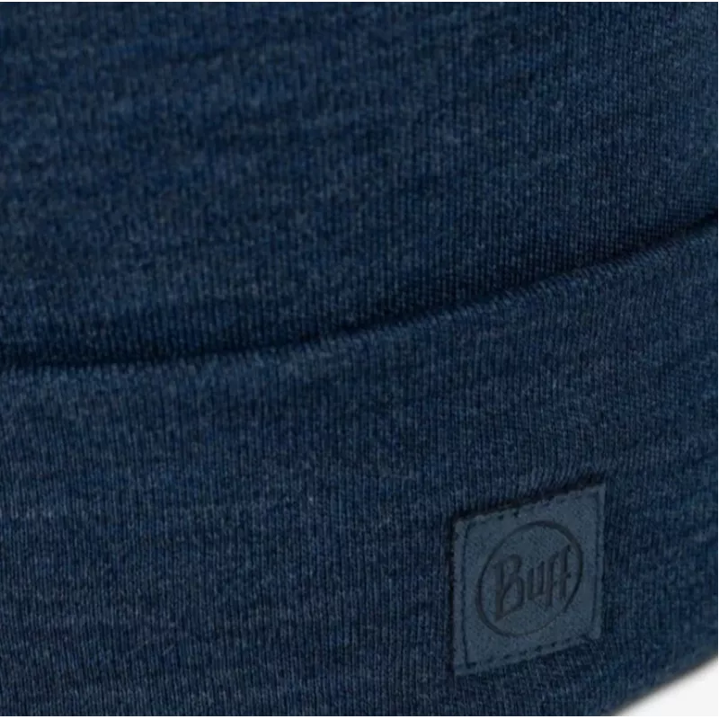 BUFF MERINO HEAVYWEIGHT BEANIE SOLID NIGHT blu