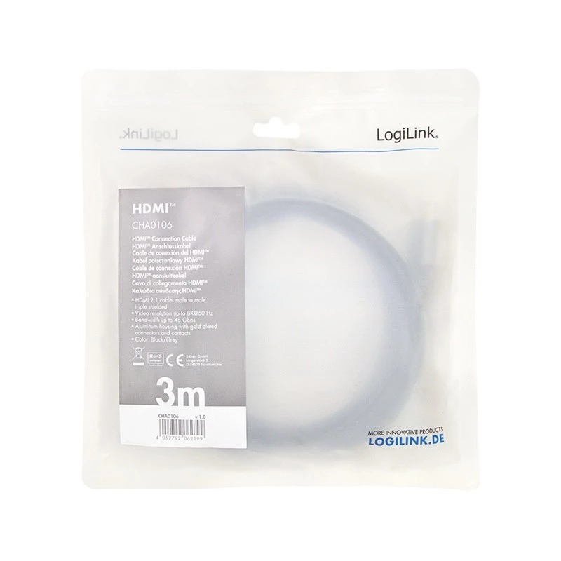 Cavo HDMI LogiLink CHA0106 3 m