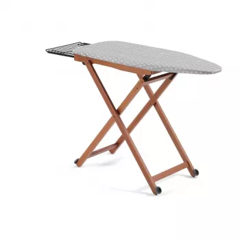 Asse da stiro ARREDAMENTI STIROLIGHT 135 x 45 cm, copertura marrone, gambe pieghevoli