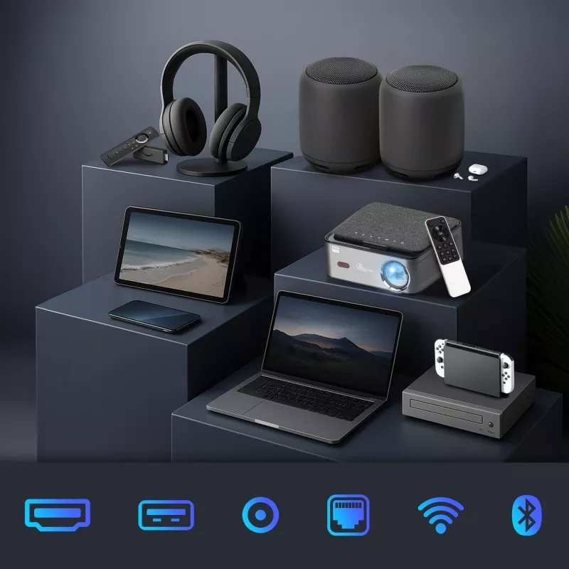 Proiettore Extralink Smart Life Vision Pro 450 ANSI, 1080p, Android 9.0