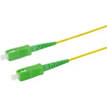 Logilink Professional - Patch cord - SC/APC monomodale (M) su SC/APC monomodale (M) - 0,5 m - 2 mm - fibra ottica - simplex - 9/125 micrometri - G.657.A2/OS2 - senza alogeni, per interni