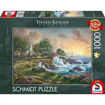 Thomas Kinkade Studios: Kleinod am Meer, puzzle 1000 pezzi