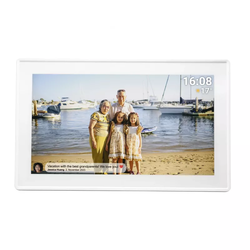 Denver PFF-1515W cornice digitale bianco 39,6 cm (15,6 pollici) touchscreen Wi-Fi