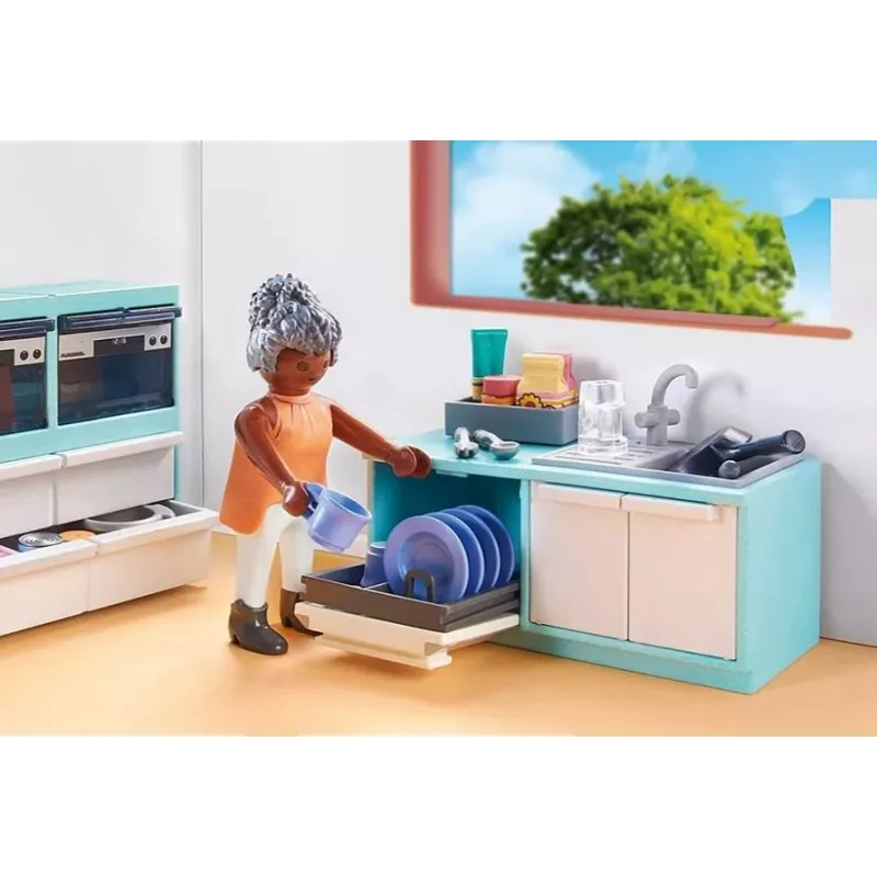 Cucina Playmobil My Life Kitchen 71608 multicolore plastica 4-10 anni