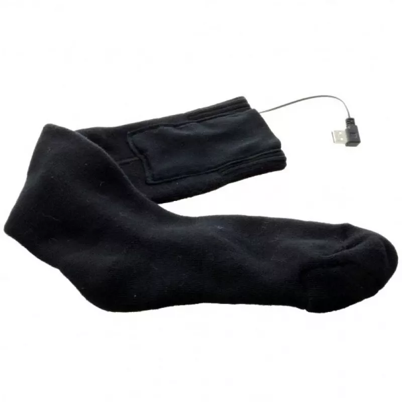 Glovii GQ2L calze riscaldate, taglia L (41-46), nere