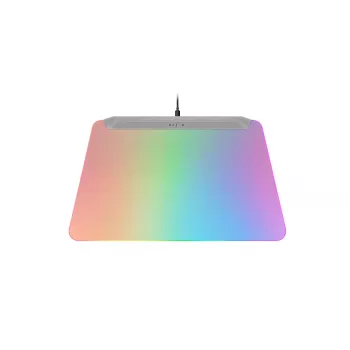 Tappetino per mouse da gaming Razer Firefly V2 Pro White – retroilluminazione RGB, alimentazione USB, base antiscivolo