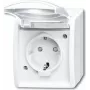 BUSCH JAEGER 20 EBW-54 - CEE 7/3 - 2P+E - Bianco - IP44 - 250 V - 16 A