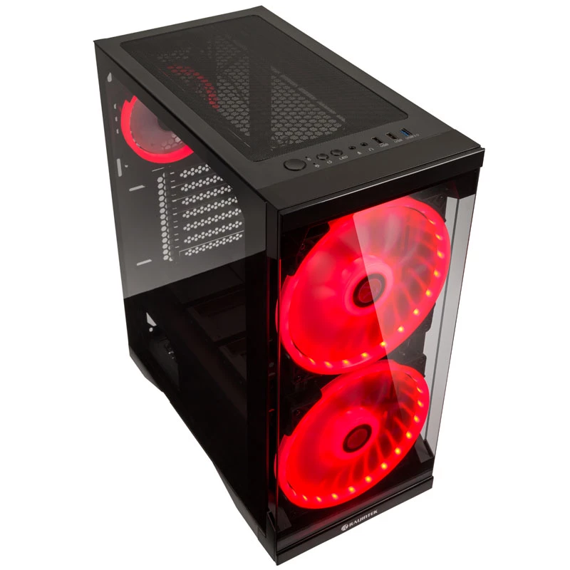 SILENOS PRO versione nera con ventola ARGB e vetro temperato