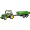 Modello trattore BRUDER John Deere 5115 M con rimorchio ribaltabile