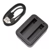 Caricabatterie USB doppio Puluz PU818 per Insta360 X3 — ricarica USB a doppio slot