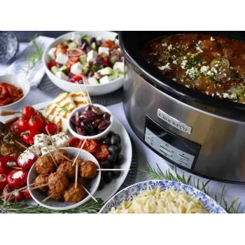 Slow cooker Crock-Pot CSC063X 7,5 L, 320 W, cassa in acciaio inox, pentola in ceramica estraibile