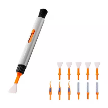 Kit di pulizia sensore e obiettivo K&F 14-in-1 per fotocamere APS-C — pennello, swab, soluzione