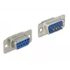 Connettore per cavi DeLOCK 65882 Sub-D 9 poli blu argento