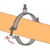 Set di fascette per tubi FISCHER FGRS 20-24 con tasselli, 10 pezzi