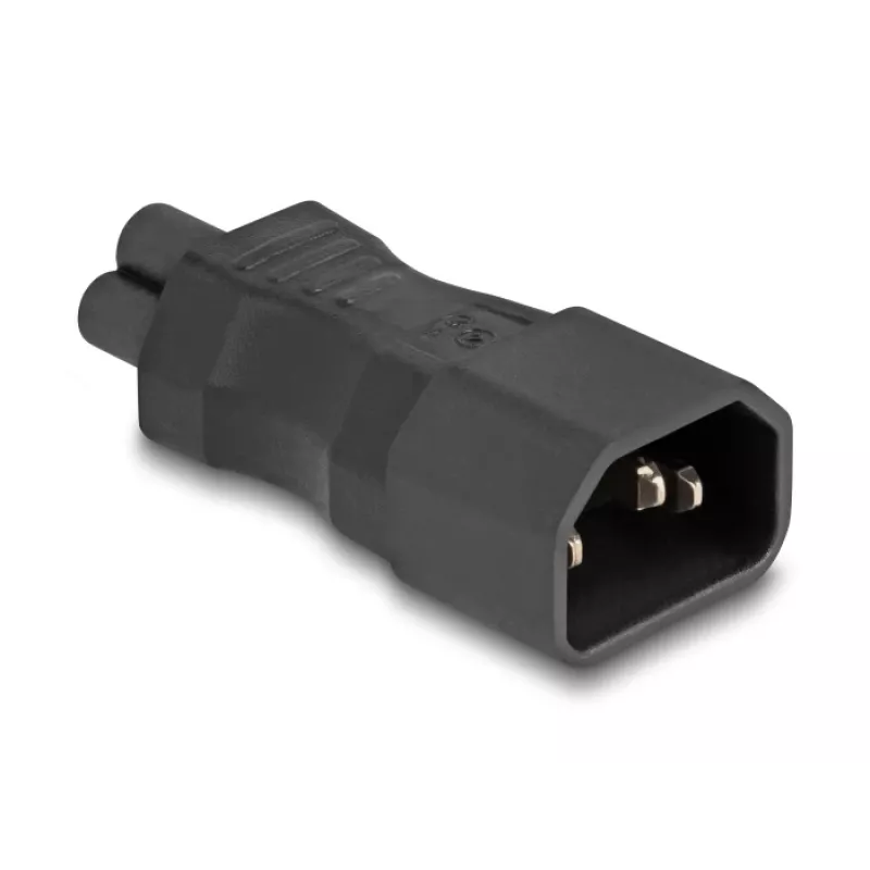 Adattatore di rete DeLOCK IEC 60320 C14 su connettore maschio C5 2,5 A dritto nero