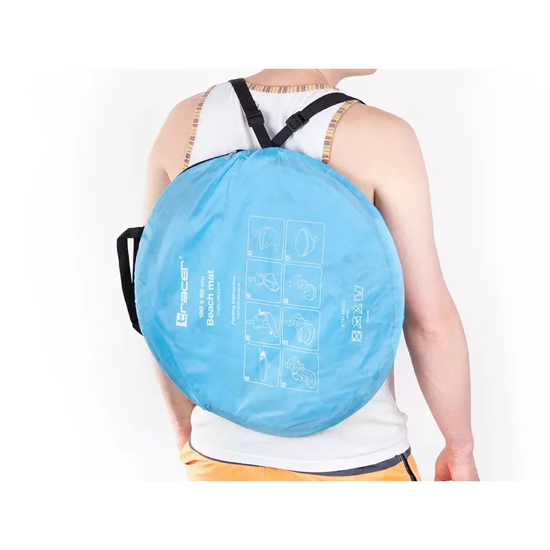Stuoia da spiaggia TRACER Pop Up 46933 — stuoia da spiaggia leggera e portatile, blu