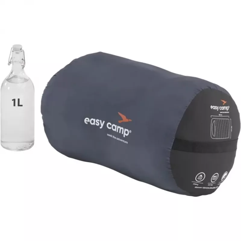 Sacco a pelo Easy Camp 240209 adulto microfibra Oxford poliestere nero