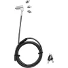 Lucchetto per cavo DICOTA D31700 nero argento 2 m