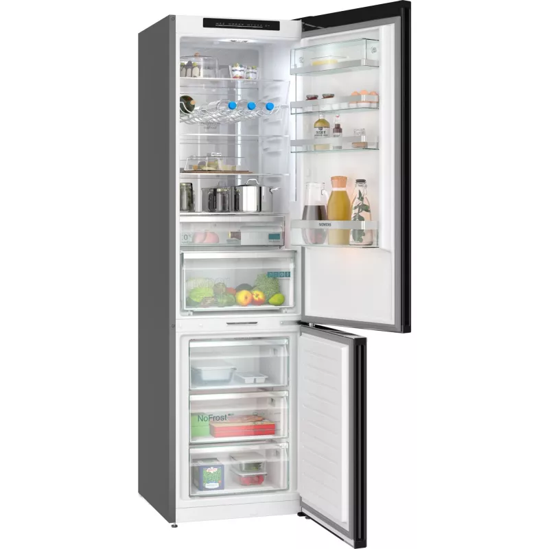 Frigorifero combinato Siemens KG39NSBBF a libera installazione 363 L, NoFrost, 33 dB, nero