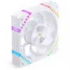 Ventola case 120 mm Jonsbo HF2-120 bianco — reverse blade, PWM, ARGB