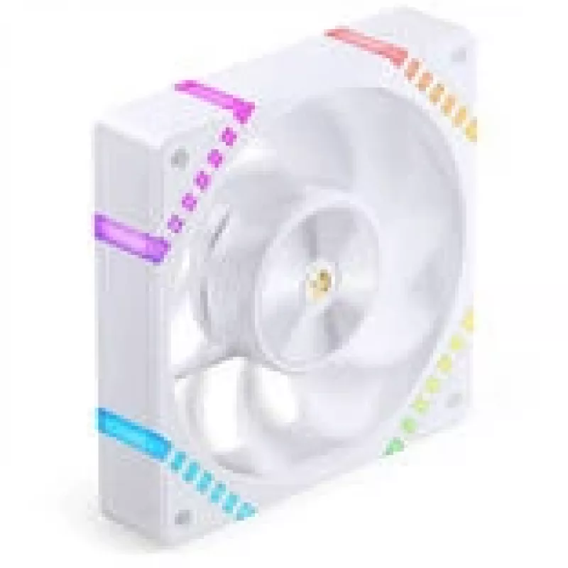 Ventola case 120 mm Jonsbo HF2-120 bianco — reverse blade, PWM, ARGB