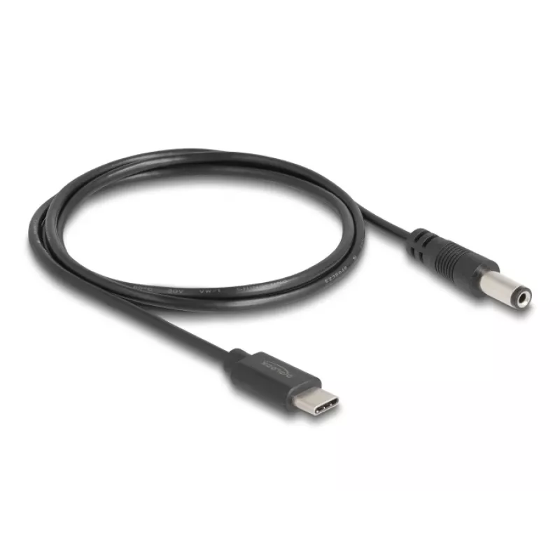 Cavo di alimentazione USB Type-C DeLOCK 1 m 5,5 x 2,1 mm connettore maschio 5 V 1,5 A
